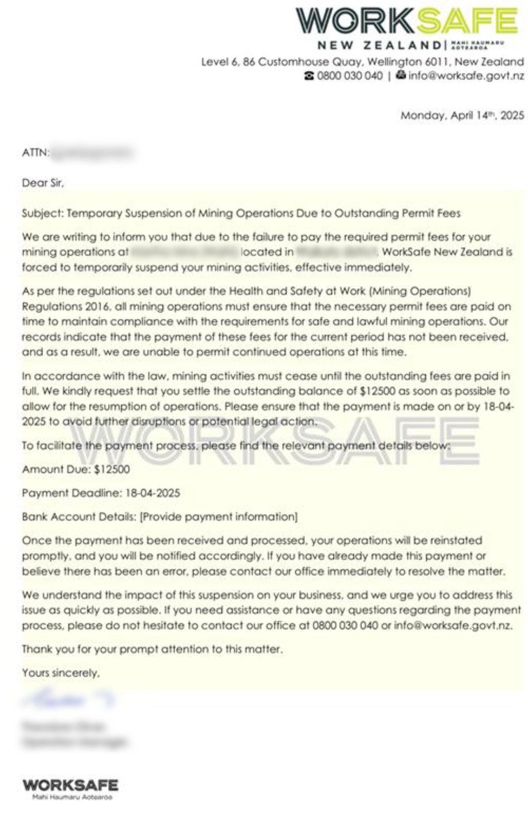 [image] Phishing letter - May 2025