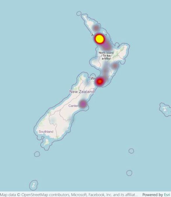 [image] Road cone notifications - map - 10 to 16 June 2025