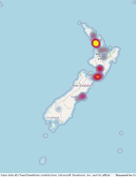 [image] Road cone notifications - map - 17–23 June 2025
