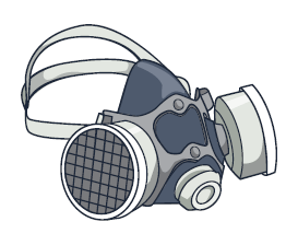 [image] Half-face, particulate cartridge respirator