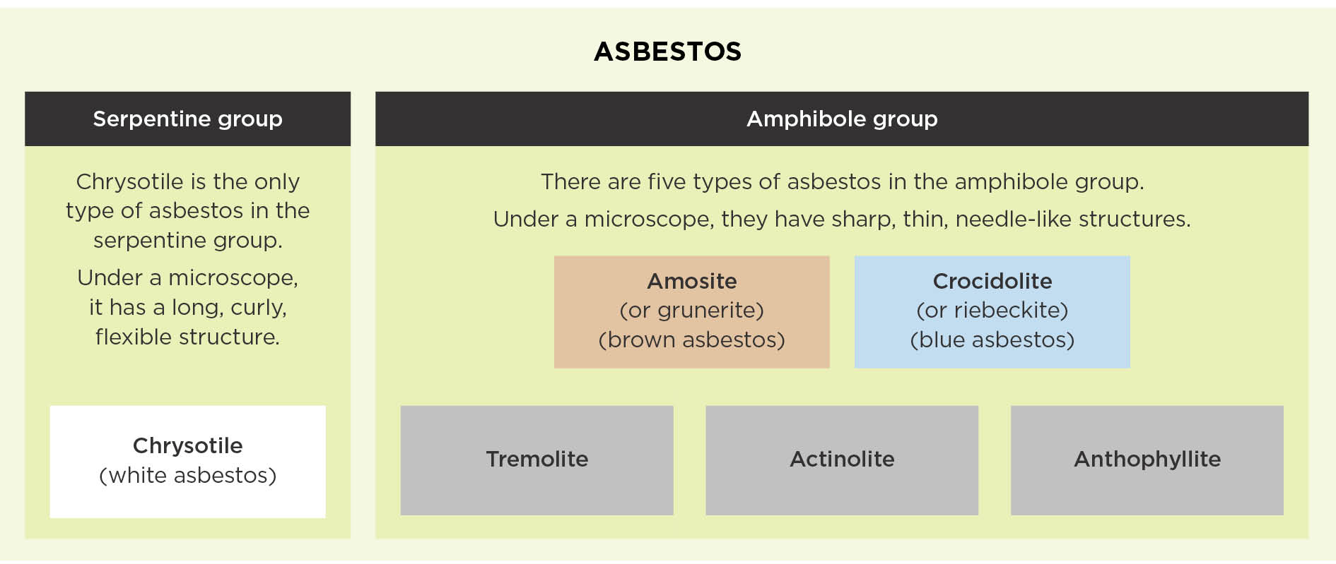 [image] Types of asbestos