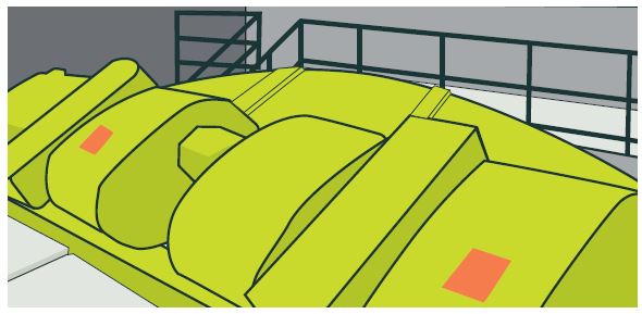 [Image] Figure 82: Example of totally enclosing sheet metal guard, suitable for vibrating units with additional guards over the associated shafts and couplings