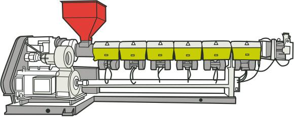 [Image] Plastic extrusion press